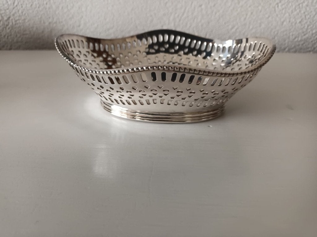 Verzilverd bonbonschaaltje, Antiek en Kunst, Ophalen