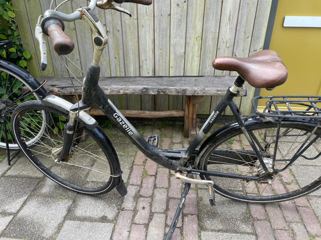 Oude gazelle orange_c7, Fietsen en Brommers, Fietsen | Dames | Damesfietsen, Gebruikt, Gazelle, Versnellingen, Schijfrem, Ophalen