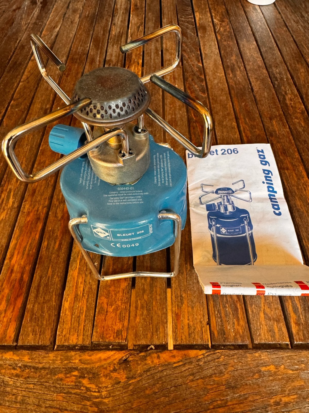 Campingaz Bleuet 206 gasbrander (zonder gasfles), Ophalen of Verzenden, Gebruikt