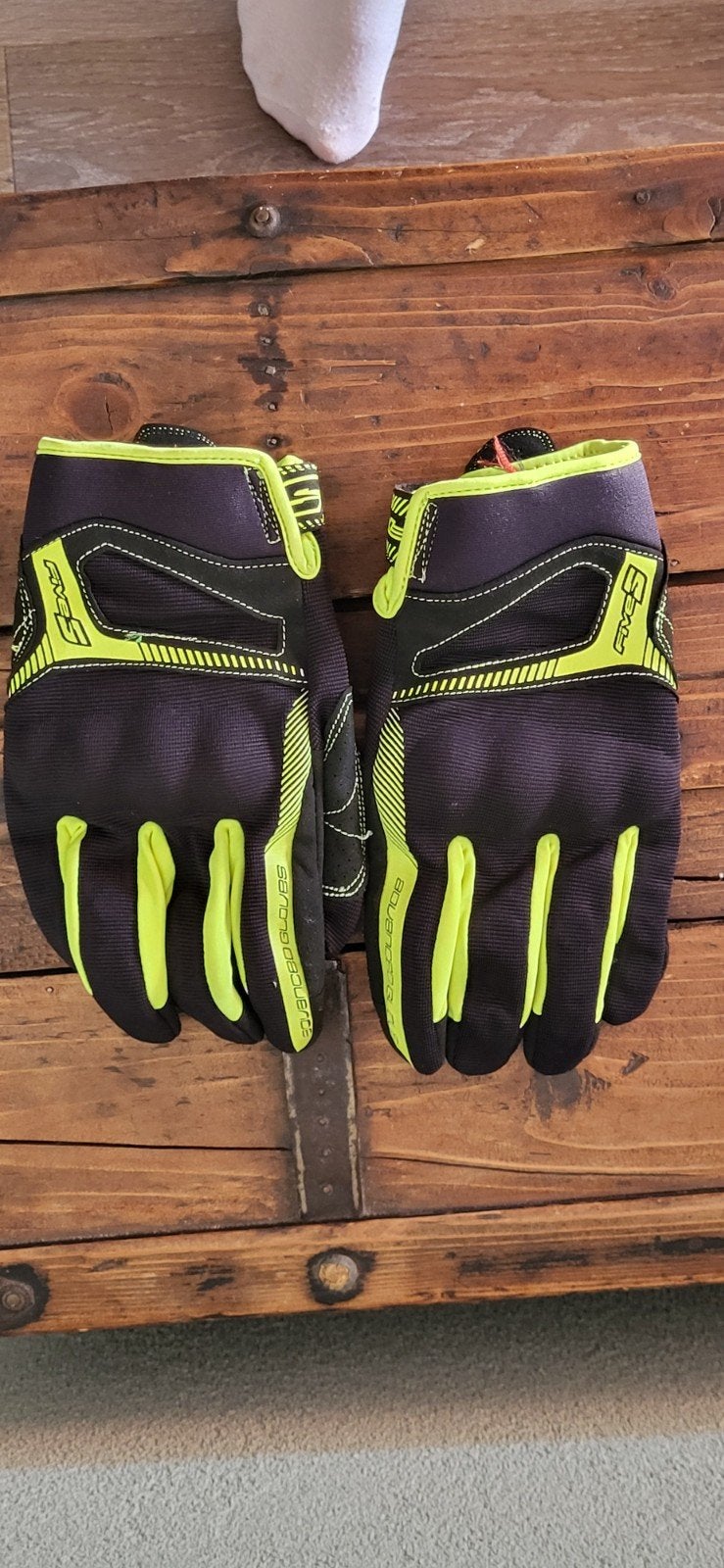 FIVE Advanced Gloves motorhandschoenen - Zwart/Neon Geel, Ophalen of Verzenden, Tweedehands, Dames, Handschoenen