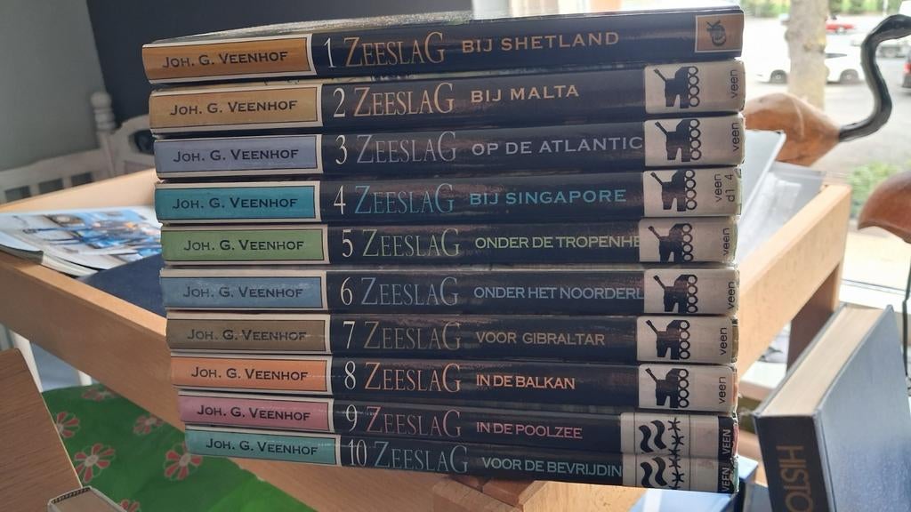 Joh. G. Veenhof - Zeeslag serie (10 delen), Boeken, Ophalen of Verzenden, Tweede Wereldoorlog, Zo goed als nieuw