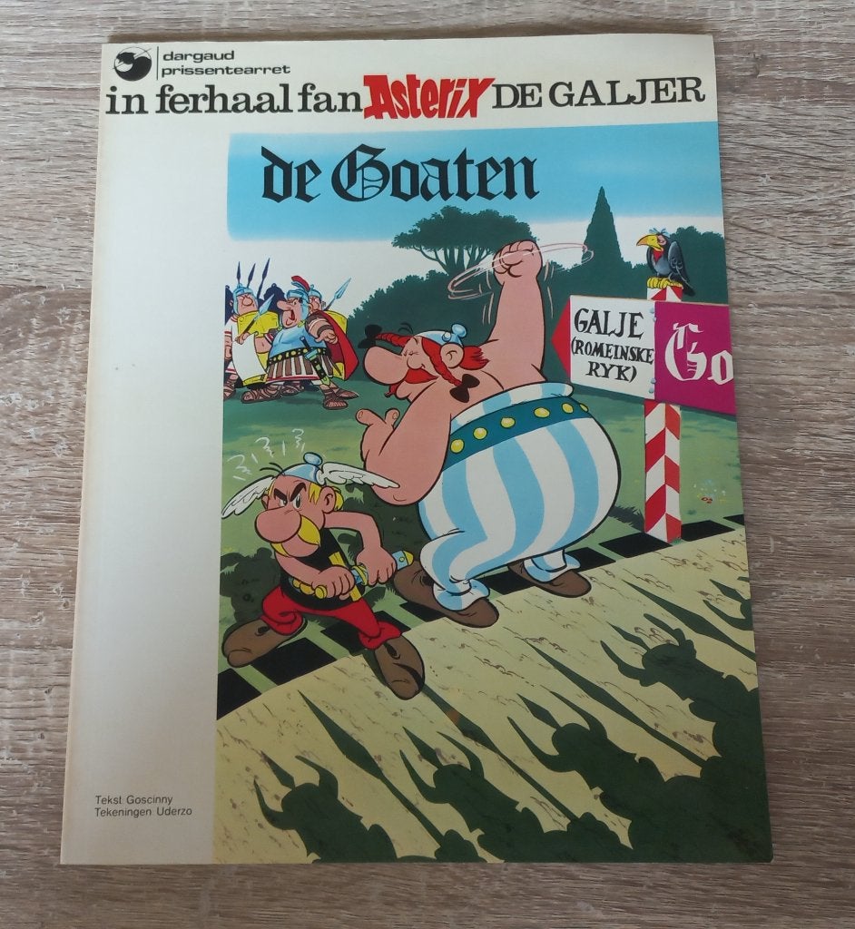 Asterix de Goaten (en de Gothen, Fries 1e druk), Gelezen, Eén stripboek, Ophalen of Verzenden, Goscinny & Uderzo