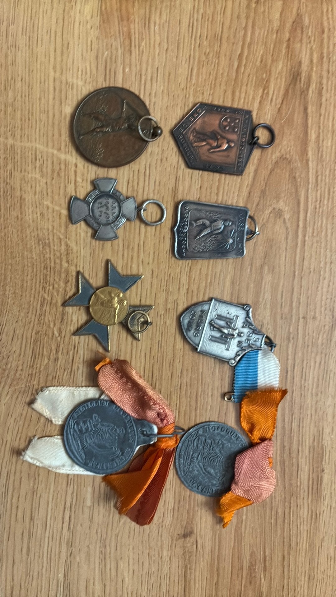 Diverse oude medailles (omgeving Enkhuizen), Postzegels en Munten, Penningen en Medailles, Ophalen of Verzenden, Overige materialen