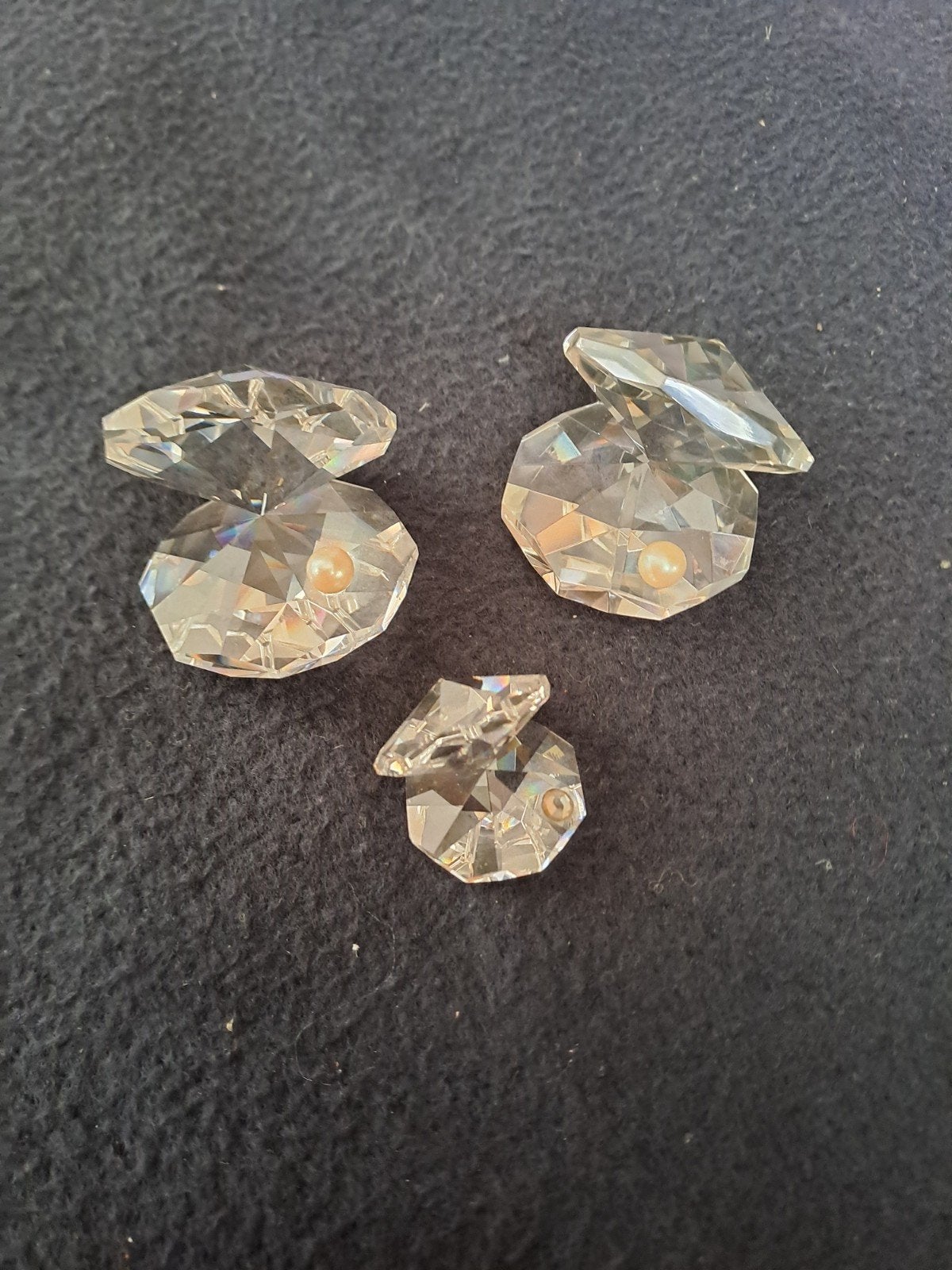 3 leuke Swarovski oesters met parel, Ophalen of Verzenden, Zo goed als nieuw, Figuurtje