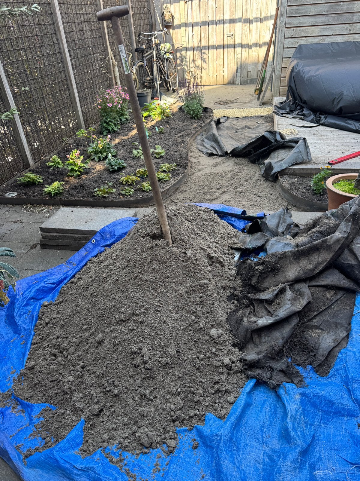 Ophoogzand - gratis afhalen, Tuin en Terras, Ophalen, Zo goed als nieuw, Ophoogzand