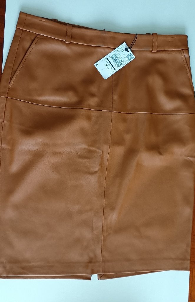 Nieuw nepleer rokje maat 44, Kleding | Dames, Bruin, MNG, Maat 42/44 (L), Nieuw