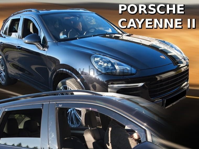 Porsche raamspoilers zijwindschermen Cayenne donker getint, Ophalen of Verzenden, Nieuw