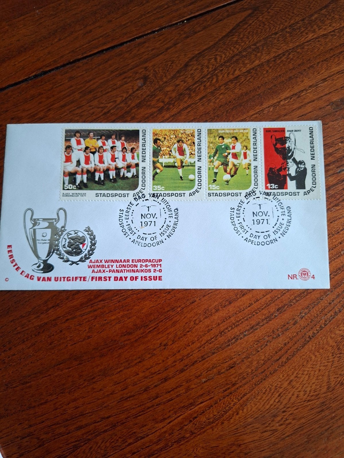 Ajax winnaar Europa cup 1971, Ophalen of Verzenden, Ajax