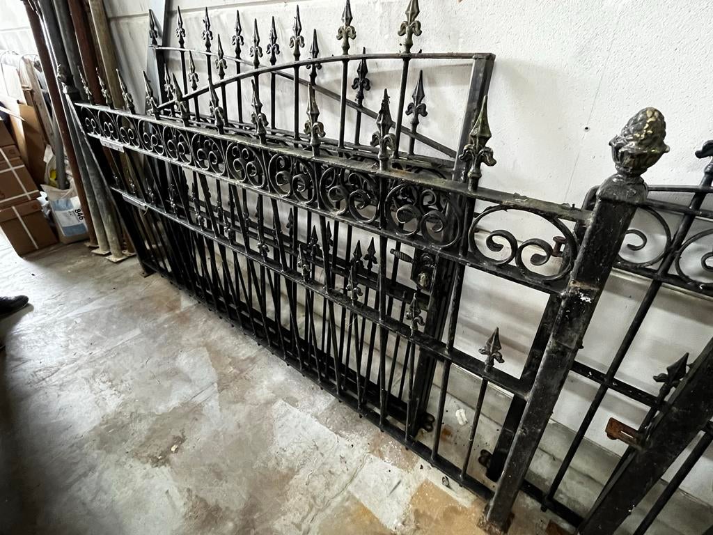 IJzeren hekwerk, Ophalen, Met poort, Gebruikt, Sierhekwerk