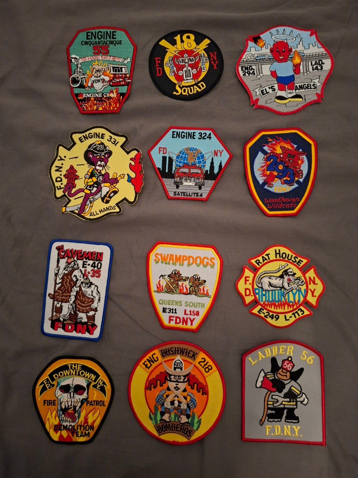 FDNY Brandweer Emblemen Collectie - Zeldzame Patches, Ophalen of Verzenden, Zo goed als nieuw