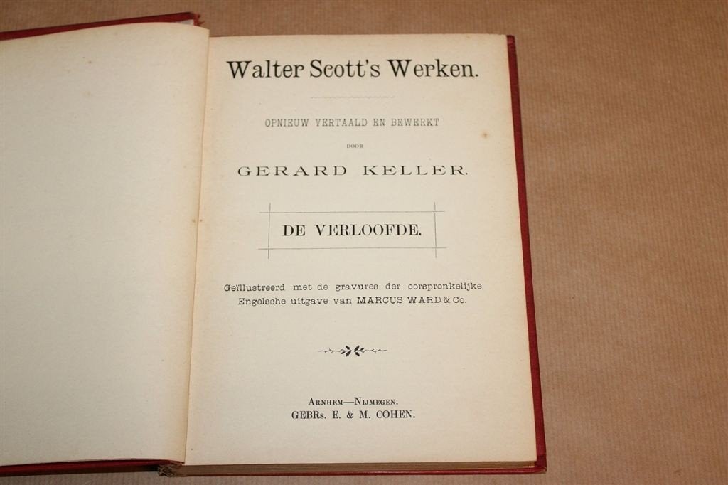 De Verloofde — Walter Scott 1894, Werken Deel 7, Antiek en Kunst, Ophalen of Verzenden