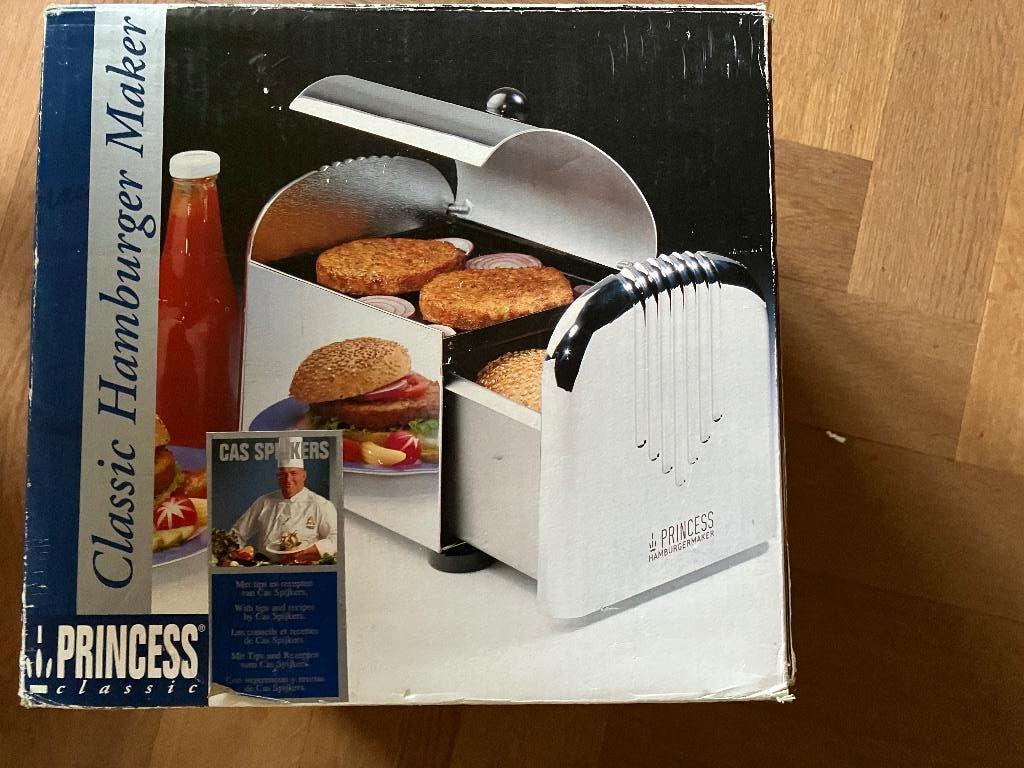 hamburgermaker met grillplaat en broodjes lade, Overige typen, Ophalen of Verzenden, Metaal, Overige merken