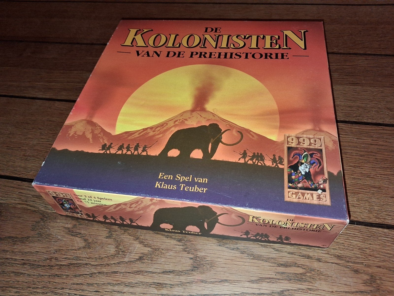 De Kolonisten van de Prehistorie - Bordspel, Hobby en Vrije tijd, Drie of vier spelers, Ophalen of Verzenden, Zo goed als nieuw