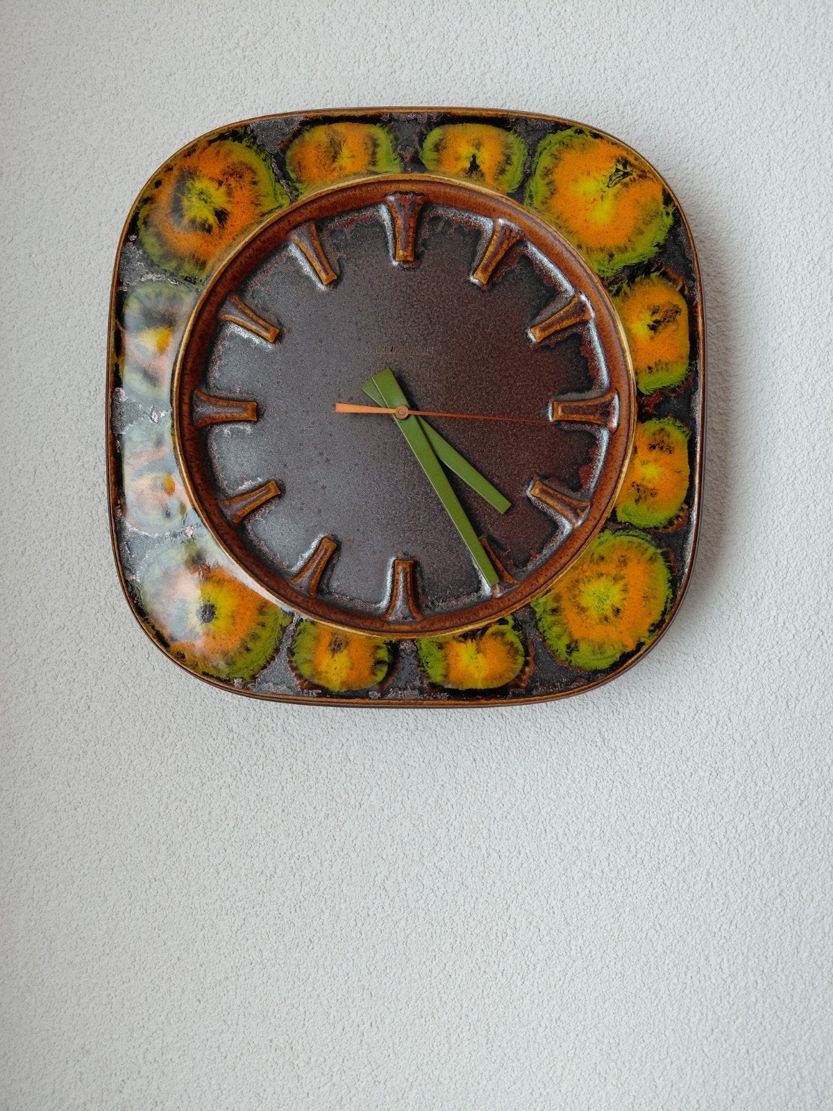 Vintage Junghans Wandklok - Keramiek., Ophalen of Verzenden, Zo goed als nieuw