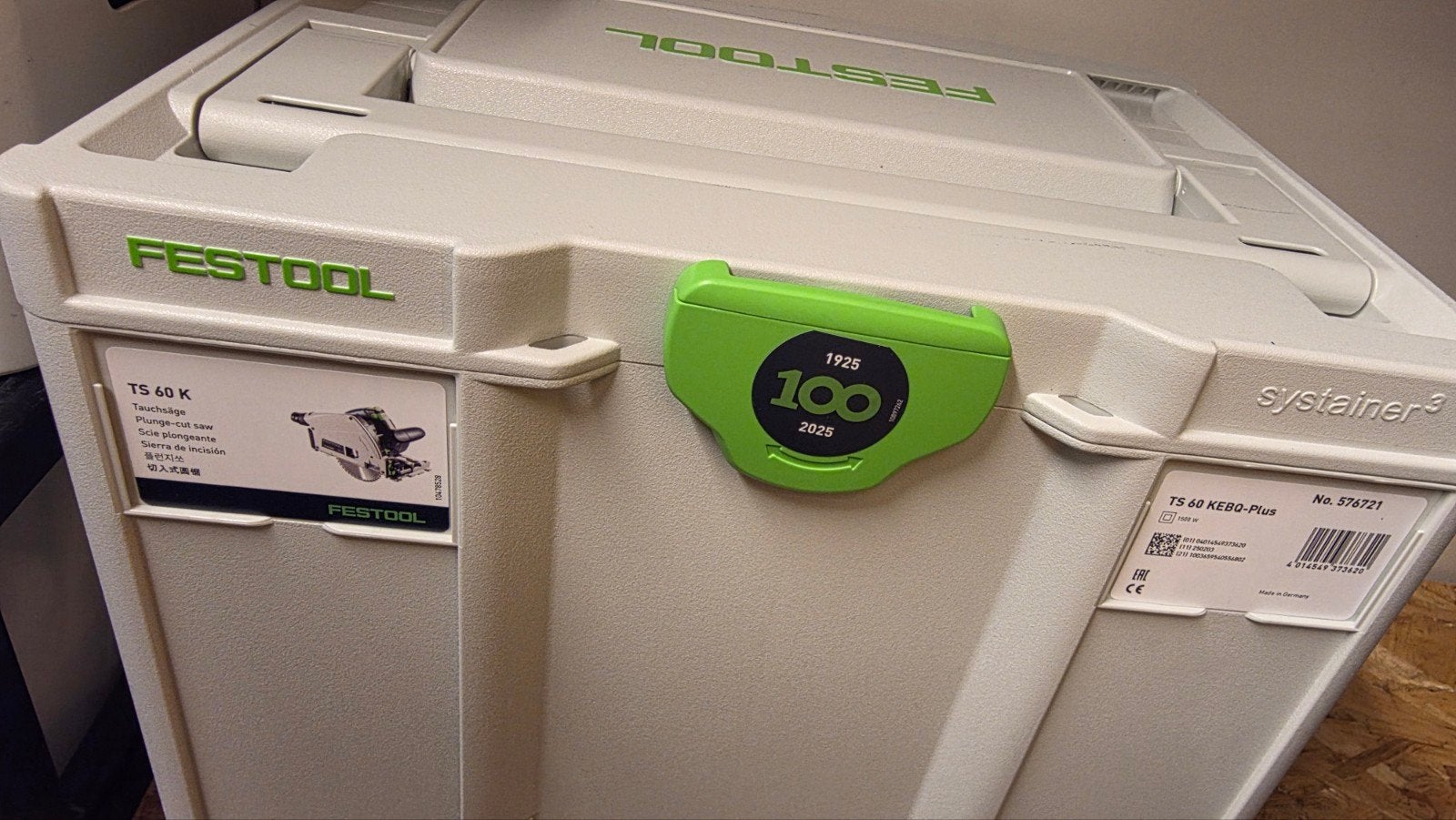 Festool TS 60 K invalzaag - Nieuw en ongebruikt, Doe-het-zelf en Verbouw, Ophalen, Invalzaag, Nieuw, 30 tot 70 mm