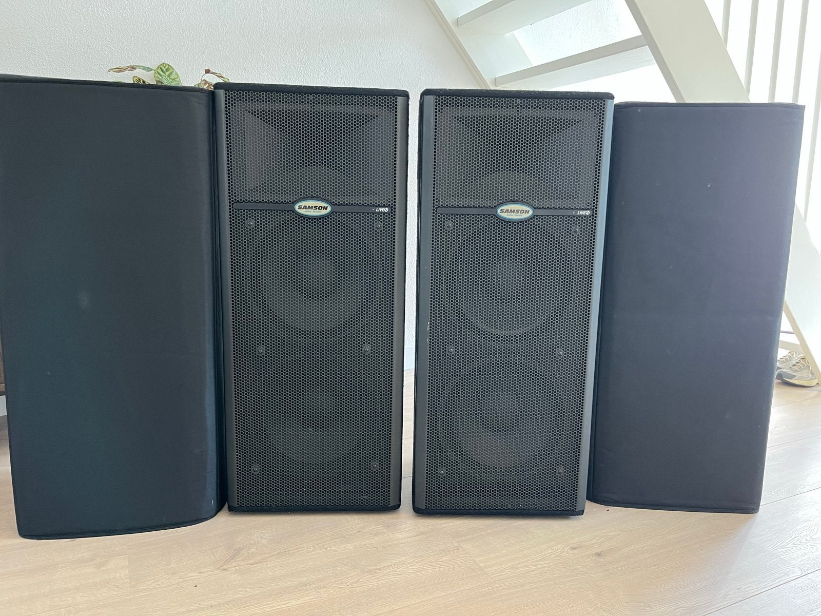Samson Live L1212 PA Speakers (2 stuks) - 500 Watt, Overige merken, Gebruikt, Ophalen of Verzenden, 120 watt of meer