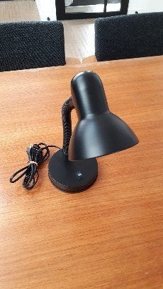 Leuk bureaulampje of nachtkastlampje zgan, Huis en Inrichting, Ophalen, Zo goed als nieuw, Zwart, Bureaulamp