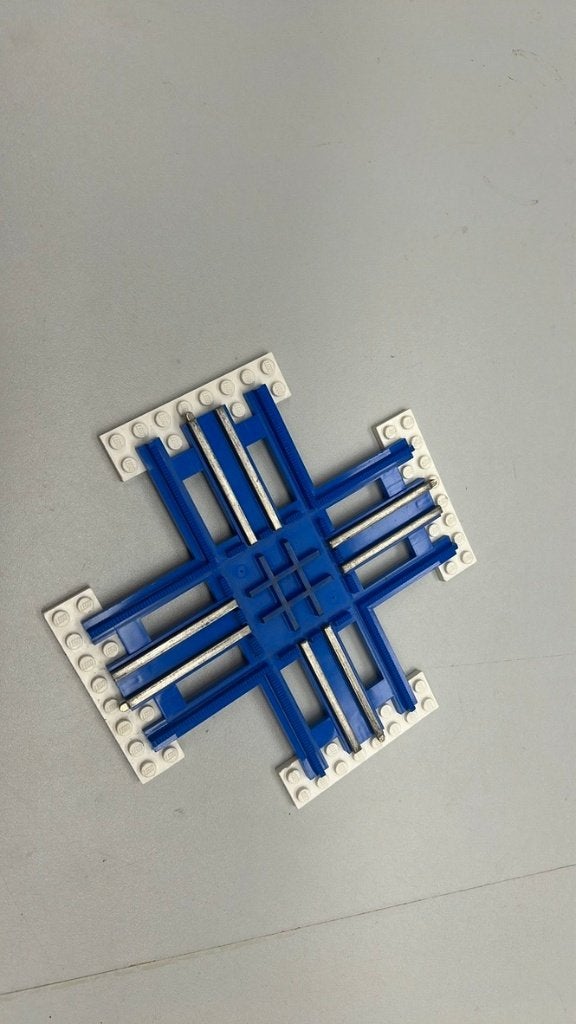 SB2606 Lego trein 12v kruispunt, Kinderen en Baby's, Ophalen of Verzenden, Gebruikt