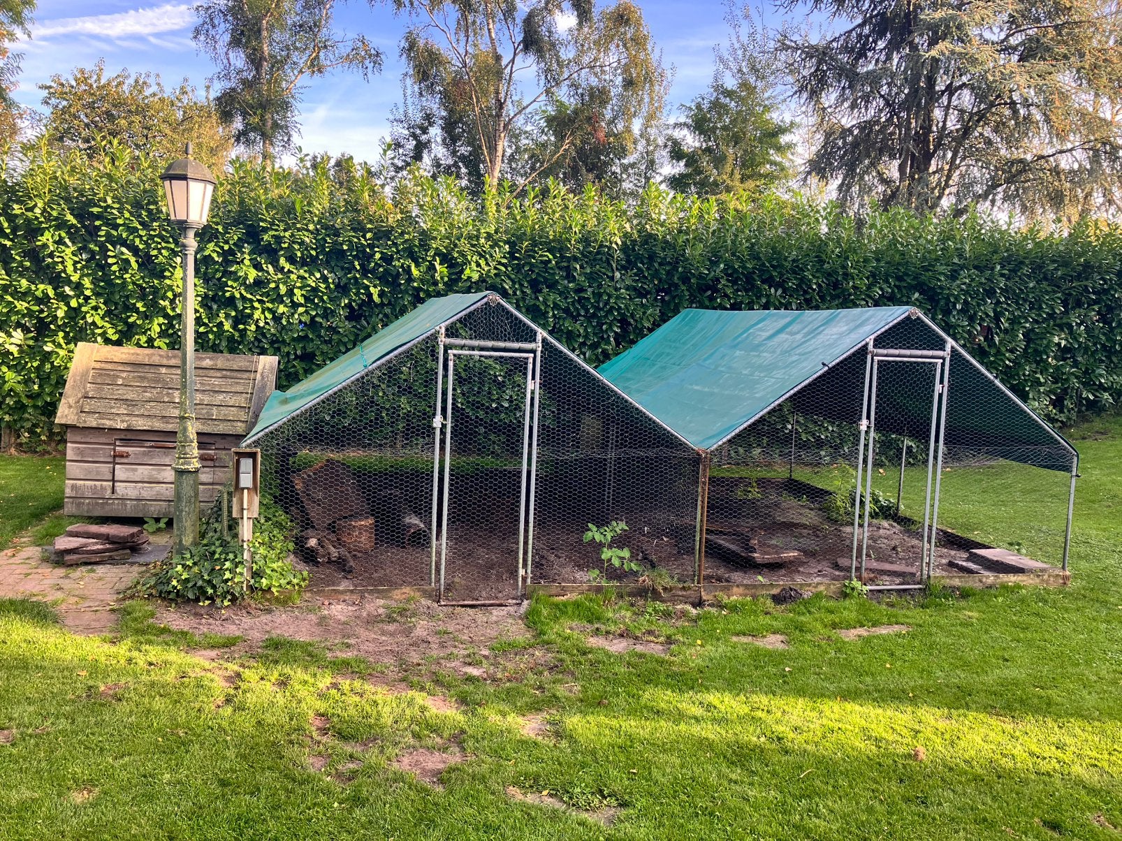 2 stuks rennen of 1 ren per stuk, aangeboden, Ophalen, Zo goed als nieuw, Kippenhok of Kippenren
