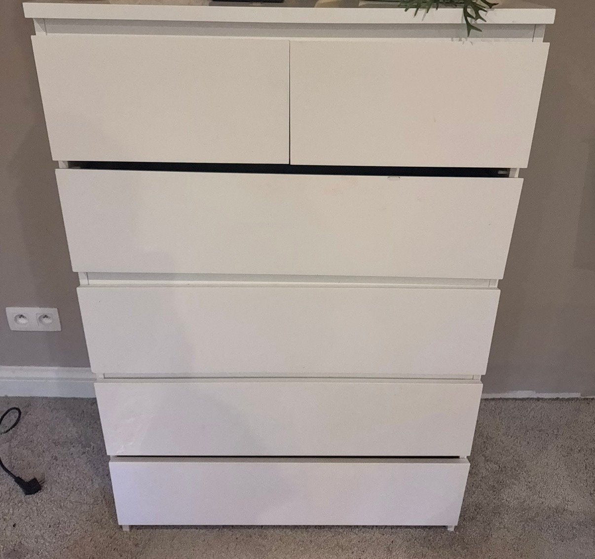 IKEA MALM lade kast met 6 laden, Ophalen, Gebruikt, 5 laden of meer, 50 tot 100 cm