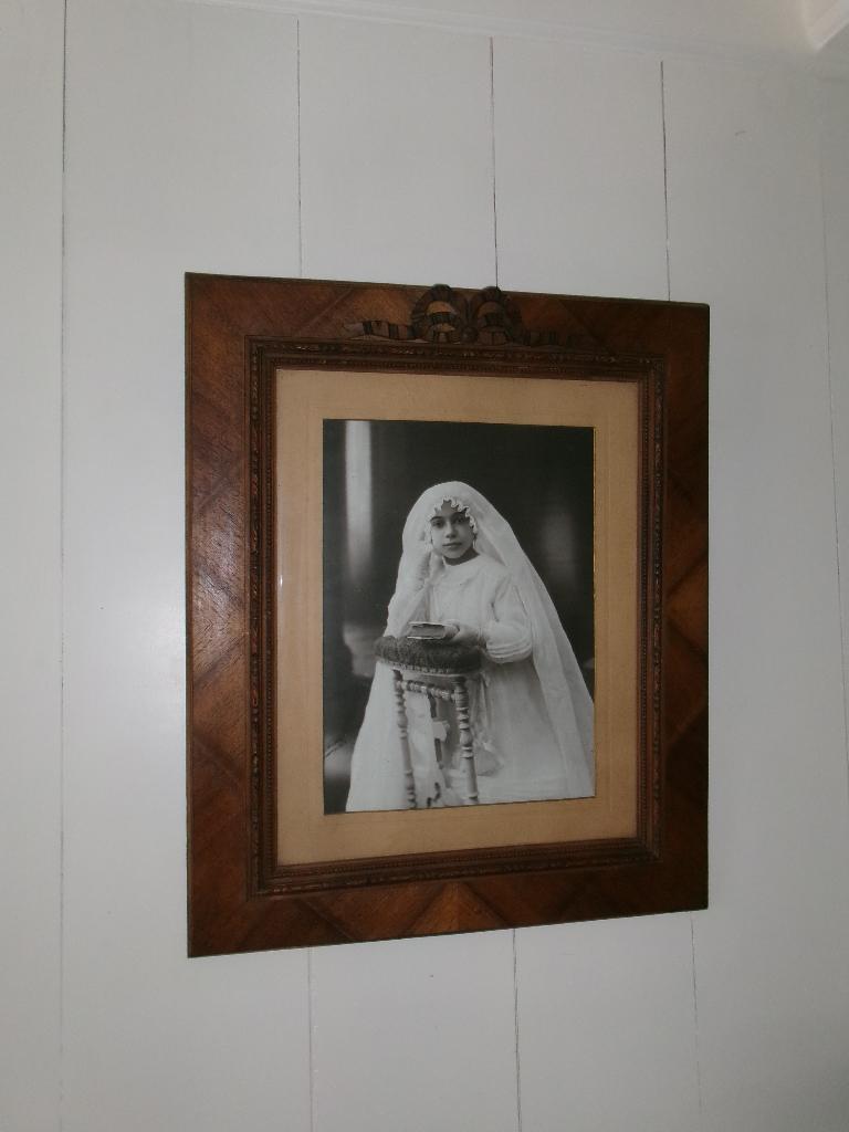 Schitterende grote antieke jaren 30 Franse lijst met strik, Audio, Tv en Foto, Fotografie | Fotolijsten, Ophalen of Verzenden