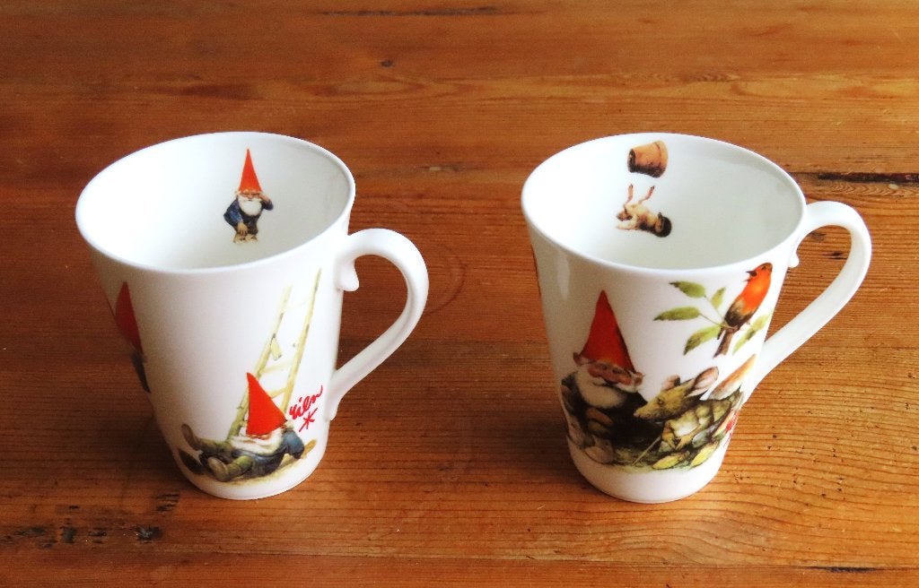 2x Mok Rien Poortvliet Kabouters, Ophalen of Verzenden
