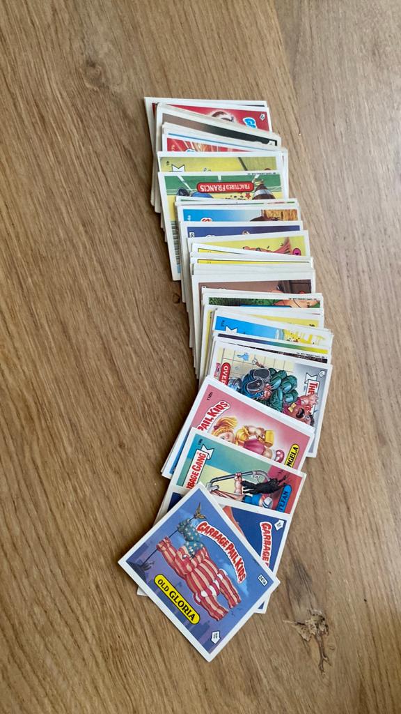 Ca 50 x garbage pail kids topss uitgave, Hobby en Vrije tijd, Stickers en Plaatjes, Ophalen, Meerdere stickers