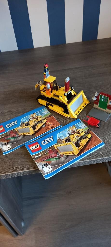 Lego City 60074 Bulldozer, Ophalen, Lego, Compleet, Complete set