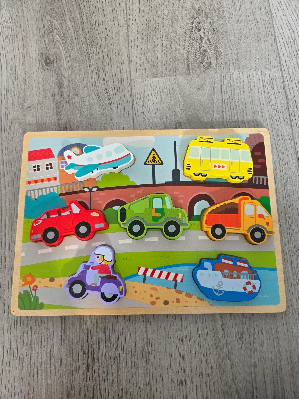 Houten vormenpuzzel, Kinderen en Baby's, Gebruikt, Ophalen of Verzenden, Van hout, Minder dan 10 stukjes