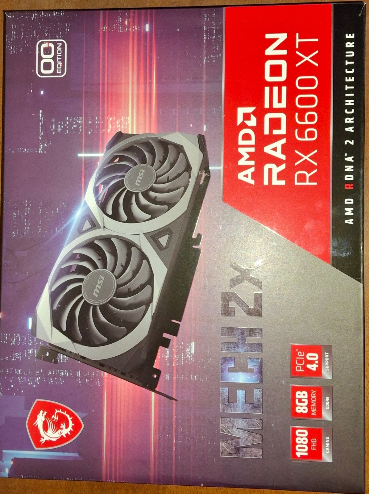 RX 6600 XT 8GB – Nieuwstaat – Compleet met doos en alles, Computers en Software, Videokaarten, AMD, GDDR6, PCI-Express 4, Ophalen of Verzenden