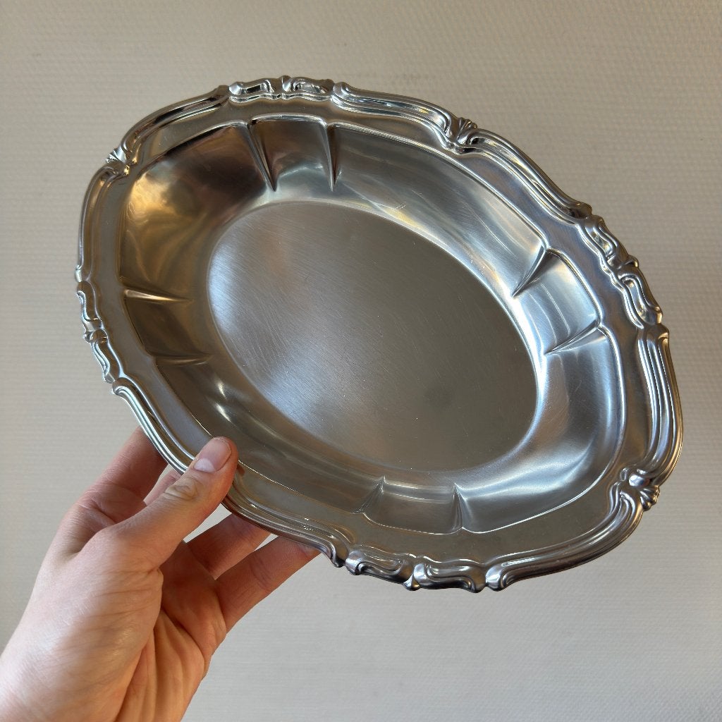 Vintage RVS 18/10 Alessi Schaaltje, Broodmandje, Sierlijk, Overige materialen, Overige typen, Ophalen of Verzenden, Zo goed als nieuw