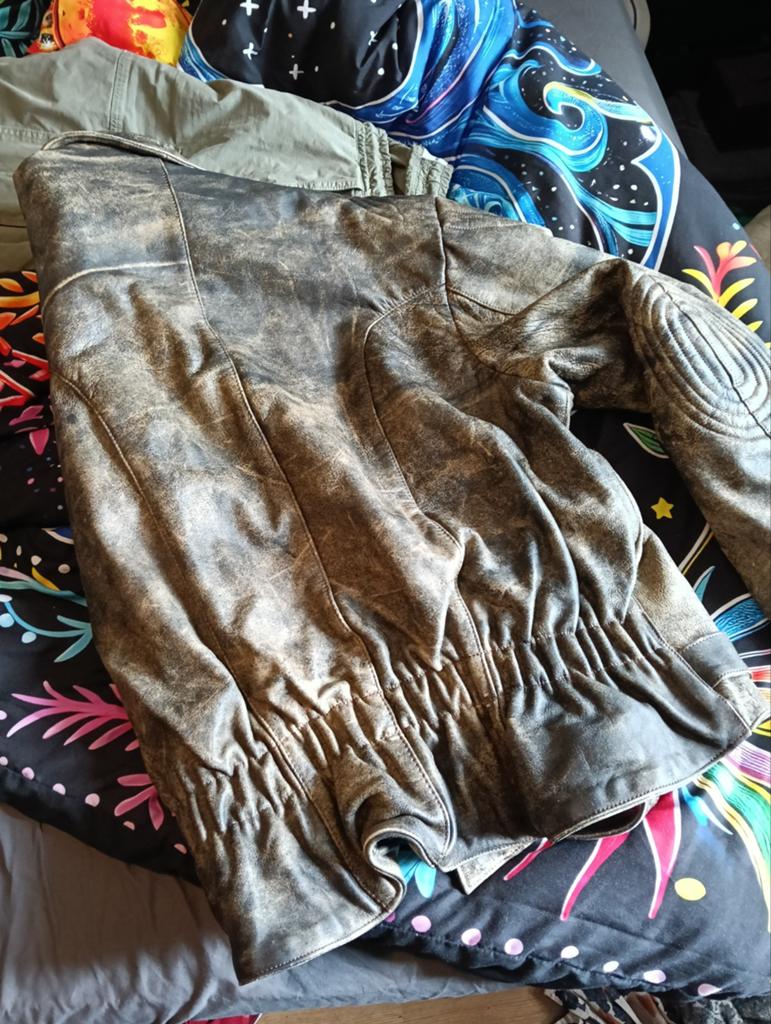 Vintage motorjack maat 3xl leer., Ophalen of Verzenden, Zo goed als nieuw, Overige maten