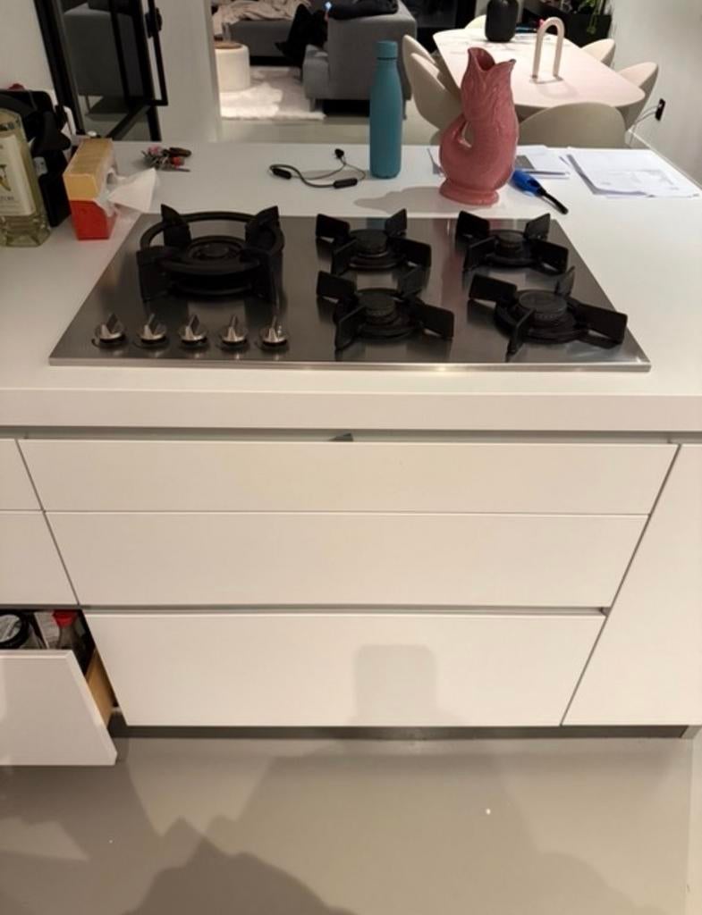Atag inbouw gasfornuis 5 pitten incl. wokbrander, Ophalen, Gebruikt, 60 cm of meer, Inbouw