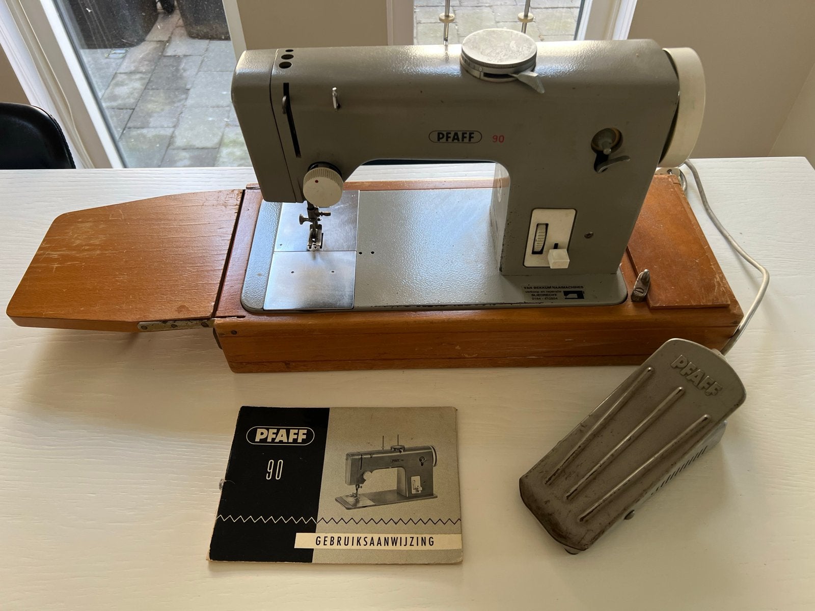 Vintage Pfaff 90 naaimachine - Werkend, Ophalen, Gebruikt, Naaimachine, Pfaff