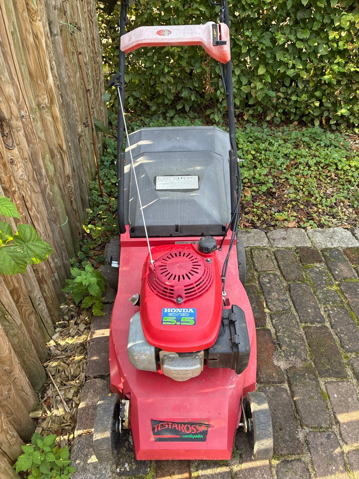 Castelgarden grasmaaier met Honda GCV 160 motor, Ophalen, Cirkelmaaier, Gebruikt, Opvangbak