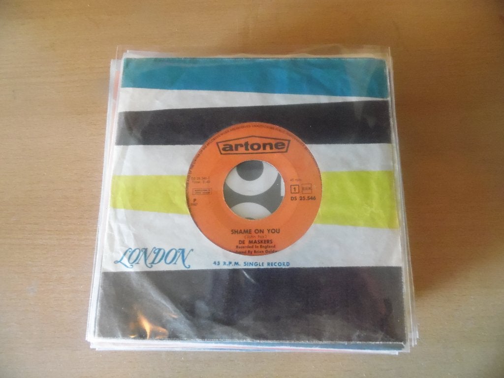 de maskers. shame on you. / you're taking hold of me., Ophalen, Gebruikt, 7 inch, Overige genres