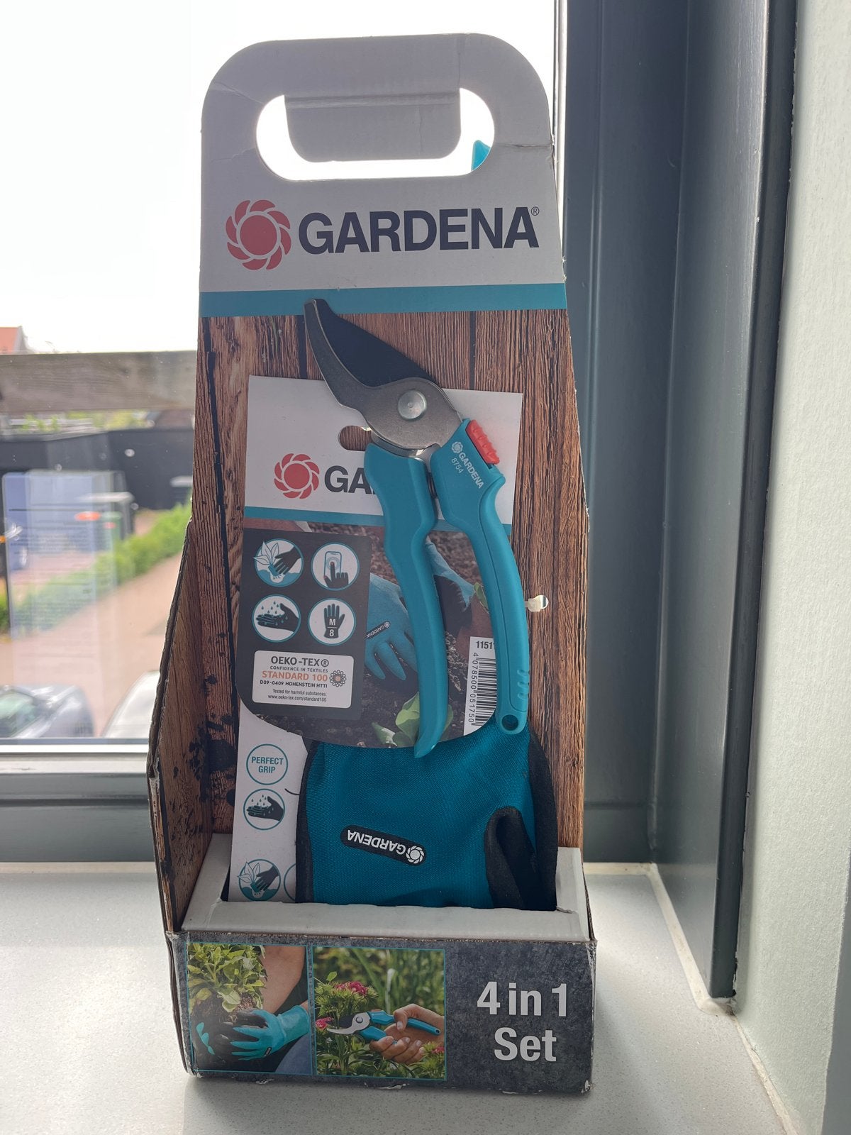Gardena 4-in-1 Tuinset: Snoeischaar, Handschoenen, Schepjes, Ophalen, Nieuw, Overige soorten