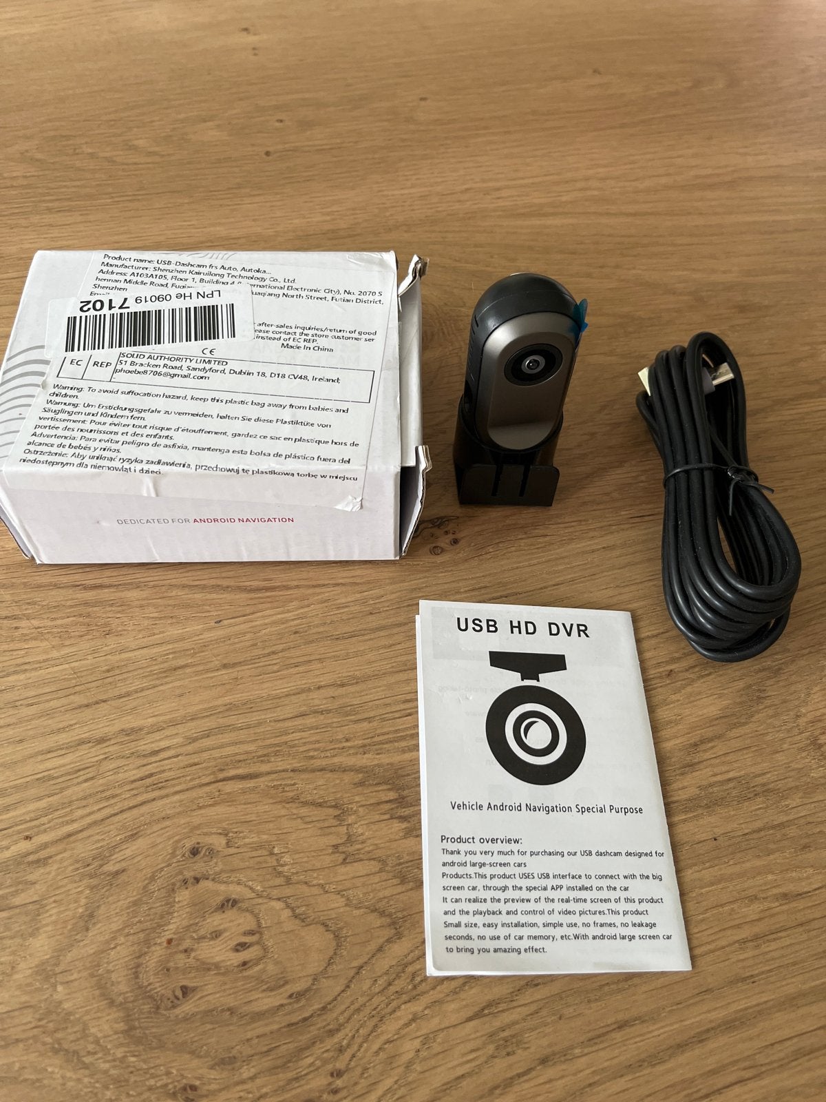 USB HD DVR Dashcam voor Android Navigatie - Nieuw in doos, Ophalen of Verzenden, Nieuw