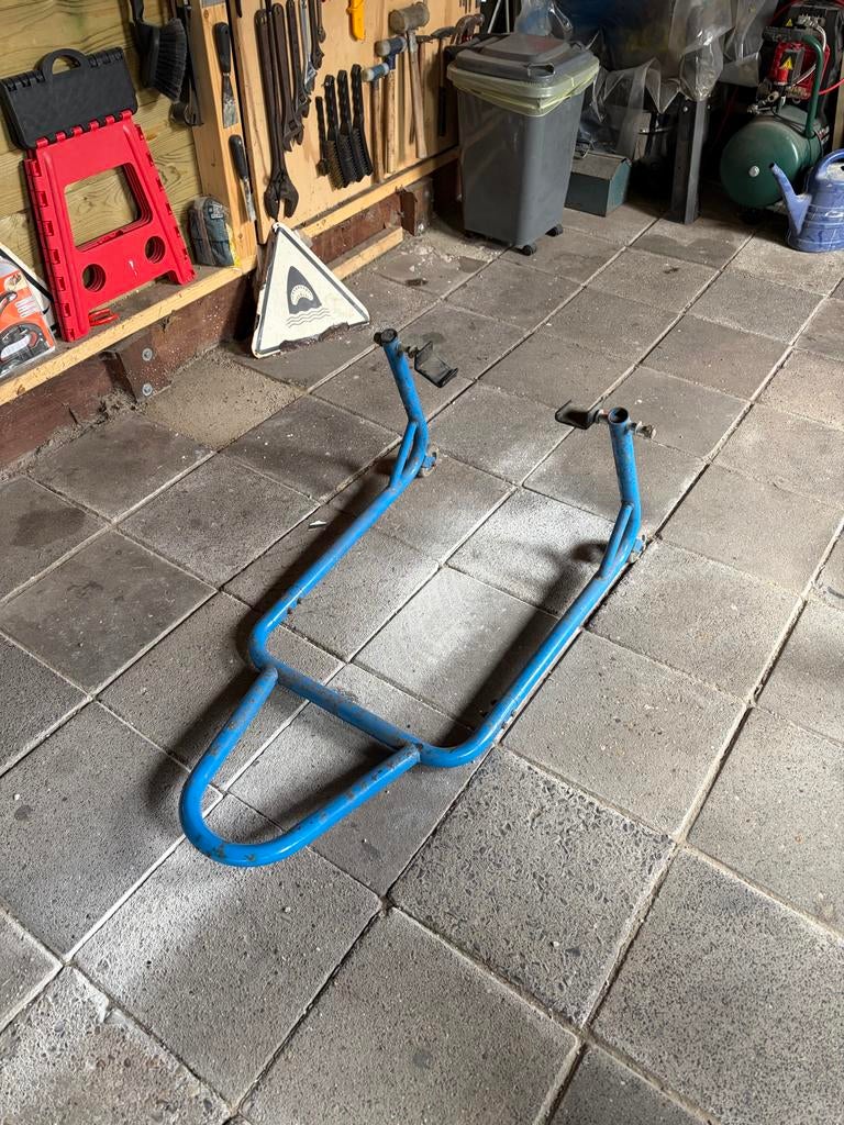 Motorsteun / Motorbok - Blauw, Ophalen of Verzenden, Gebruikt