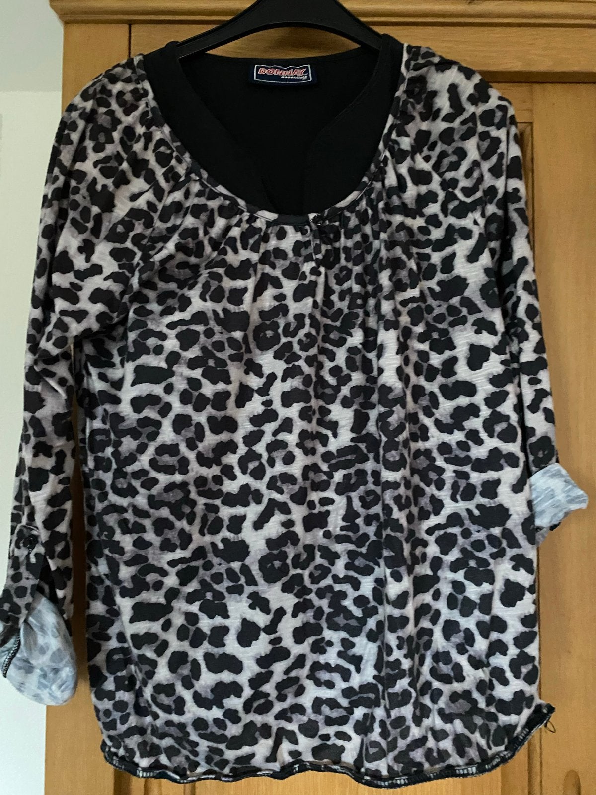 Donnay Essentials Leopard Print Top Maat 42/44 (L), Kleding | Dames, Meerkleurig, Maat 42/44 (L), Ophalen of Verzenden, Zo goed als nieuw