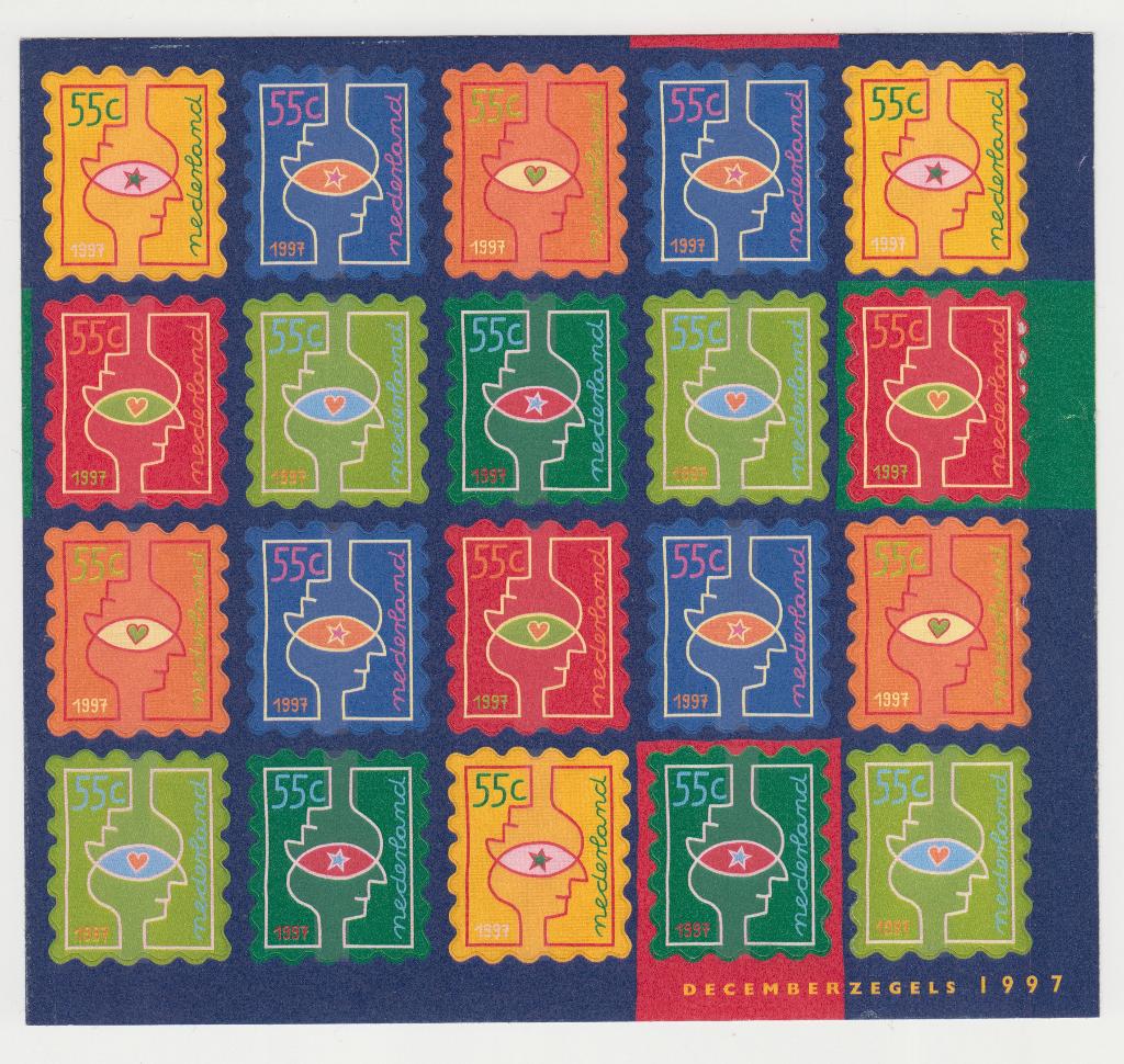 Vel kerstzegels 1997, Postzegels en Munten, Ophalen of Verzenden, Postfris