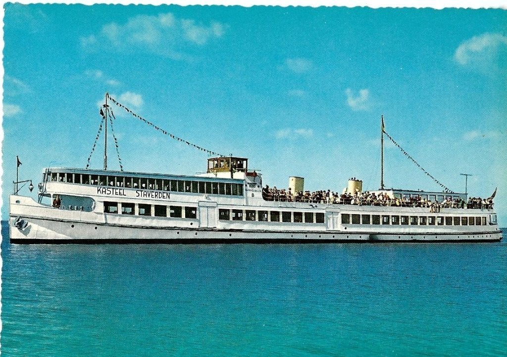 NS169. Harderwijk  kasteel Staverden en Veluwe salonboten, Verzenden, 1960 tot 1980, Gelopen, Overige thema's