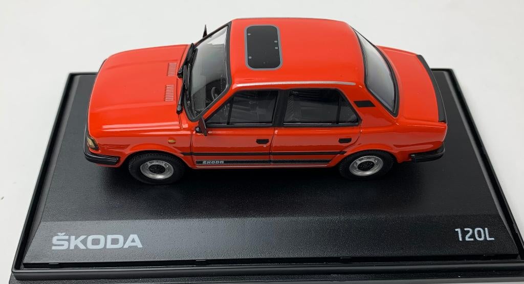 JSN Abrex 1:43 Skoda 120L rood 1984, Overige merken, -, Nieuw, Ophalen of Verzenden