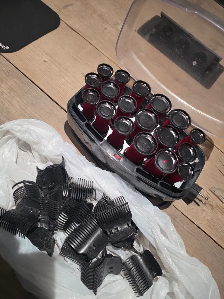Revlon Carmenset met verwarmde rollers, Ophalen of Verzenden, Gebruikt, Haarspeld