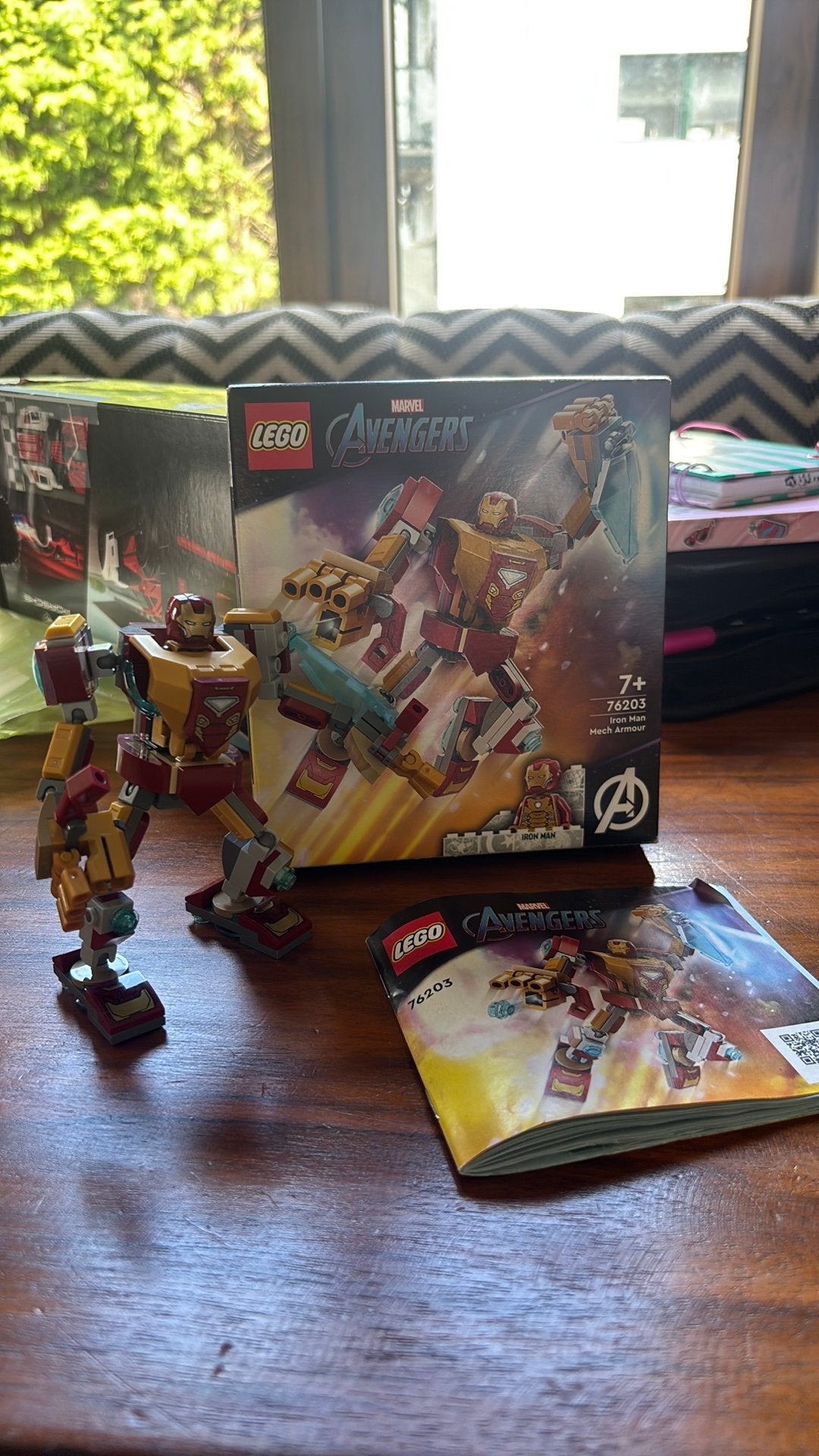 LEGO Marvel Avengers Iron Man Mech Armor 76203 (mist vinger), Kinderen en Baby's, Speelgoed | Duplo en Lego, Gebruikt, Marvel