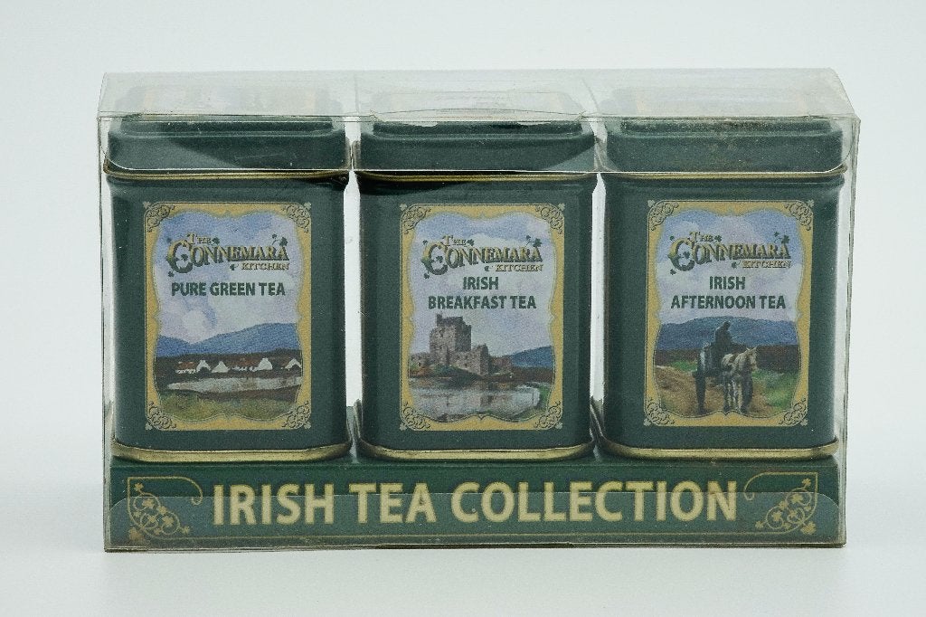 3 blikjes Irish Tea Collection  (leeg), Ophalen of Verzenden, Gebruikt, Thee, Overige merken