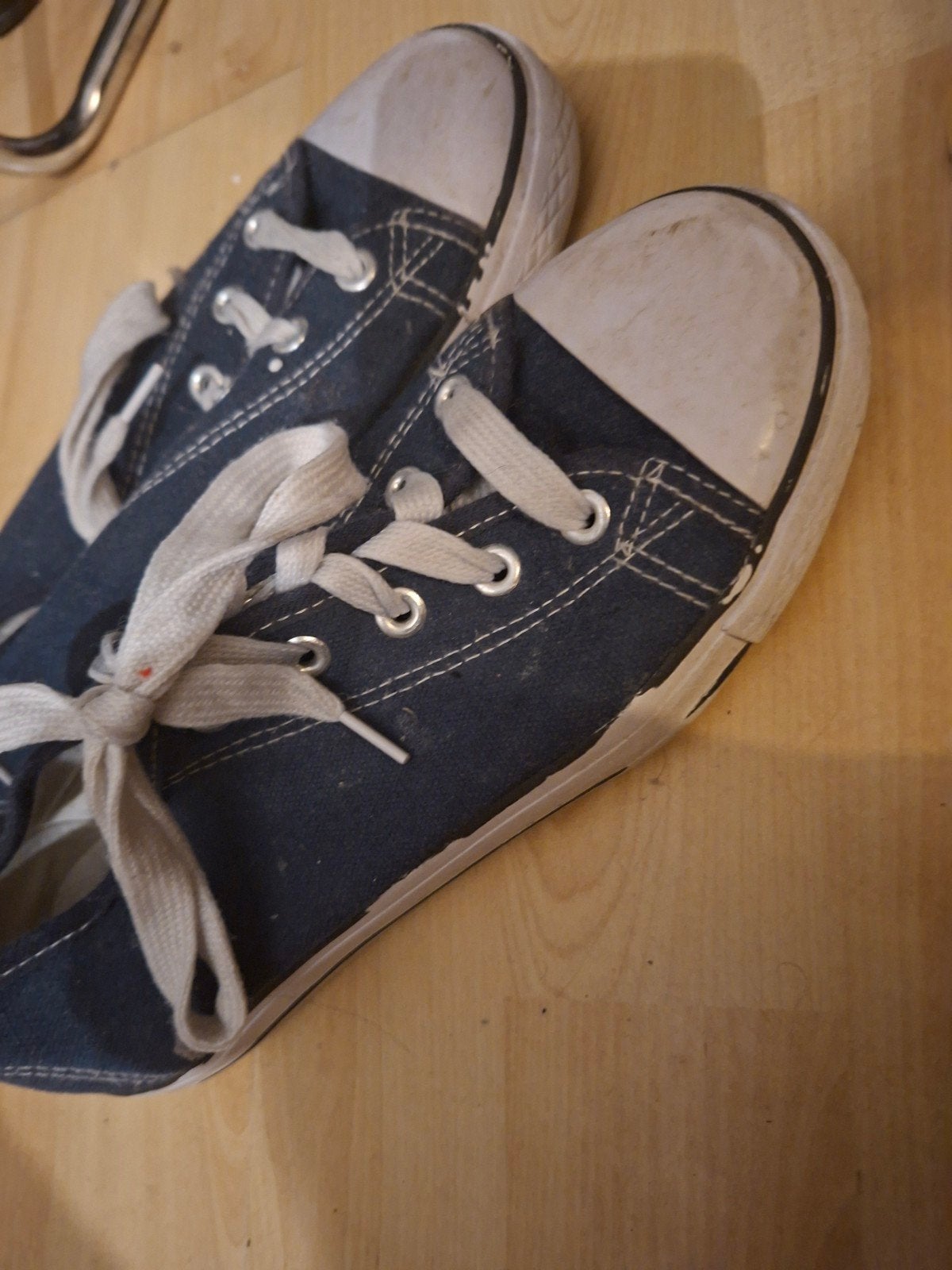 Blauwe gympen maat 38, Ophalen, Gedragen, Blauw, Sneakers of Gympen