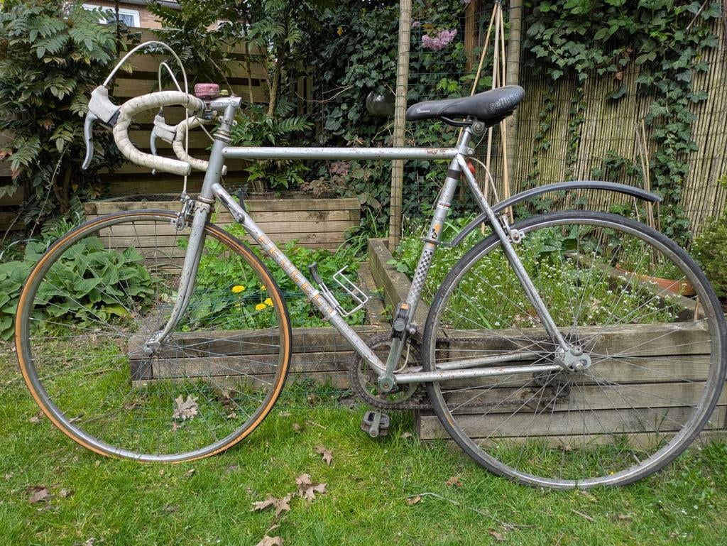 Vintage Peugeot Record Du Monde Racefiets, Fietsen en Brommers, Fietsen | Racefietsen, Gebruikt, 53 tot 57 cm, Ophalen, Overige merken