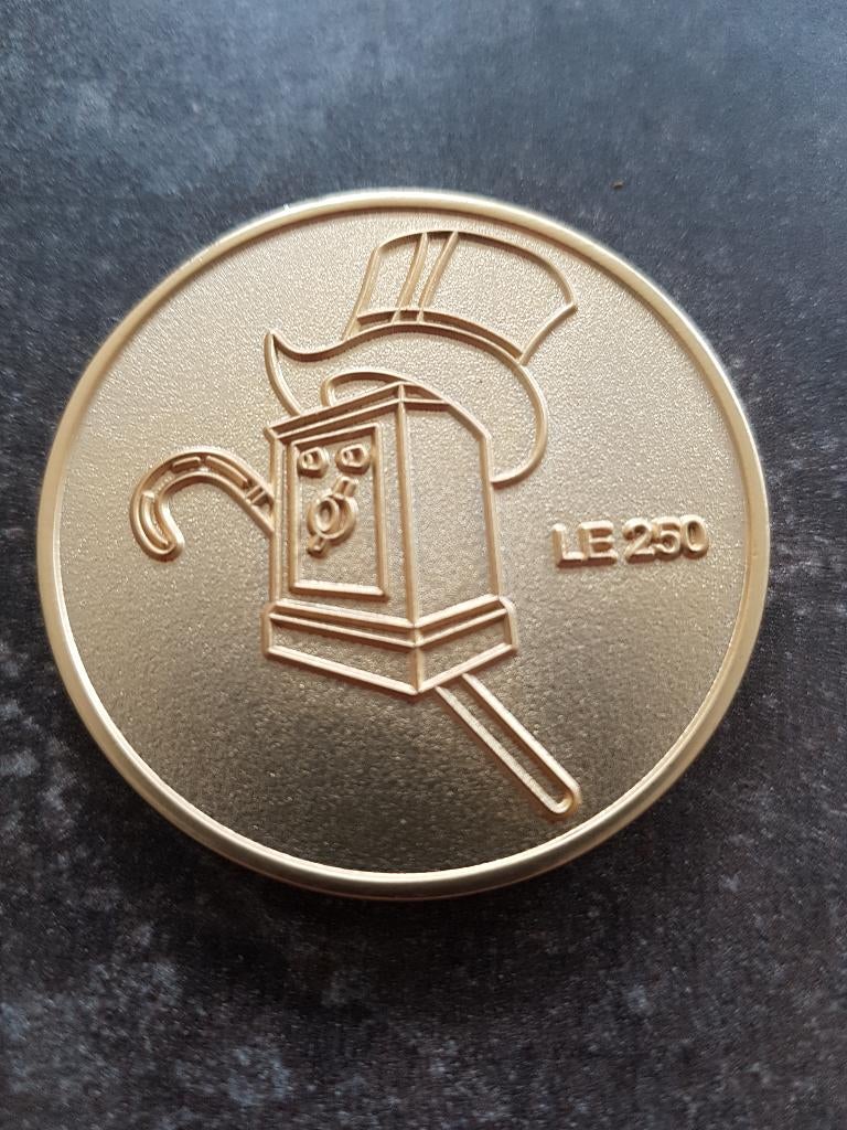 Gouden 24 Karaat Walt Disney Dagobert Duck Geldpakhuis Munt, Verzenden, Donald Duck, Zo goed als nieuw, Overige typen