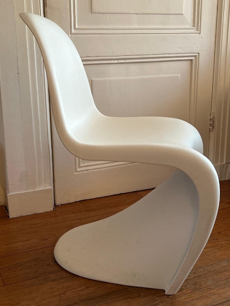 Originele Vitra Panton Chair - Wit, Huis en Inrichting, Ophalen, Gebruikt, Wit, Eén